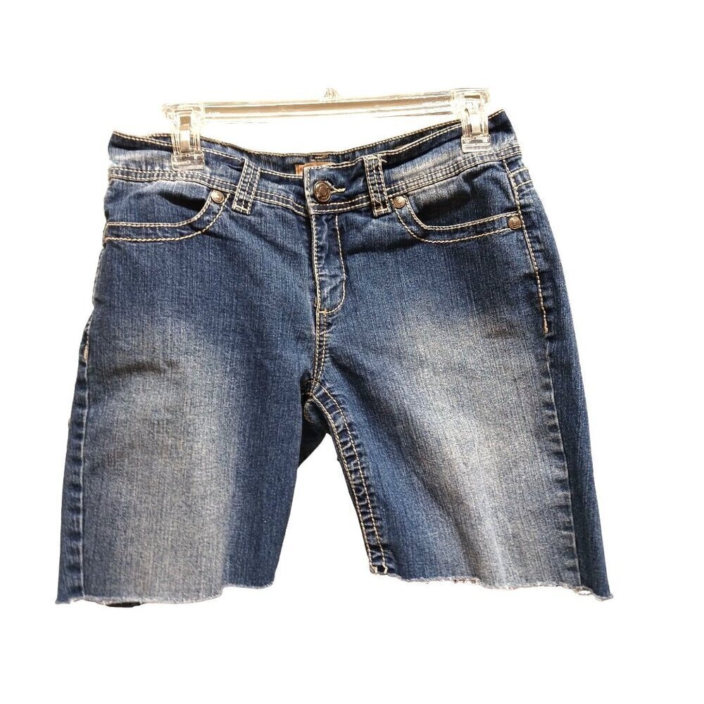 Vintage America Embroidered Retro Shorts Blue Size 8/29